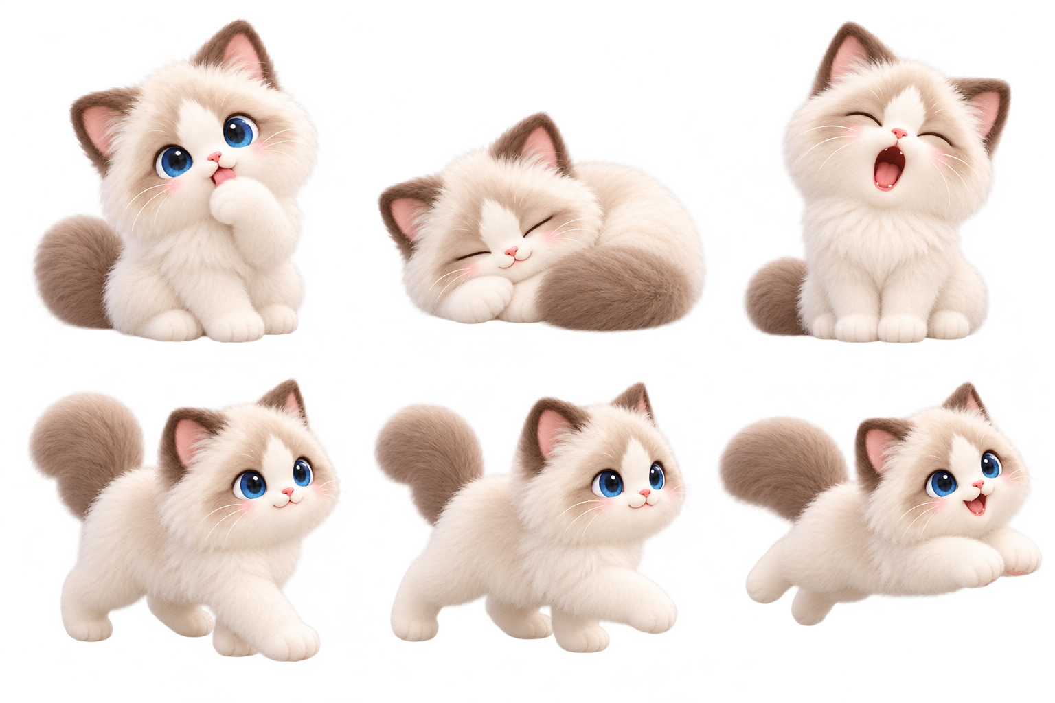 Mikoni, the blue-eyed cream-colored cat companion